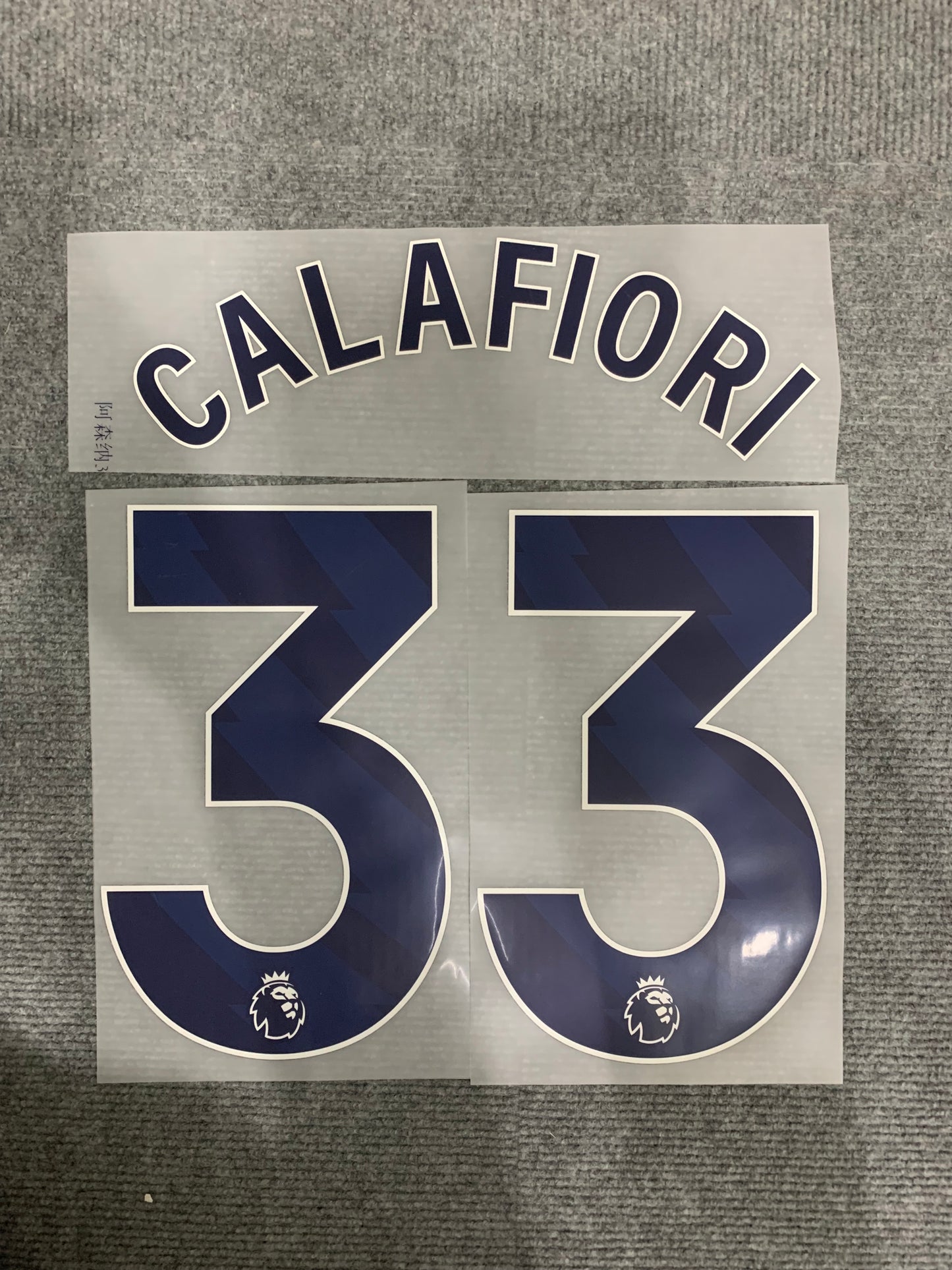 Calafiori Arsenal Premier Azul (Official Printing) - 24-25