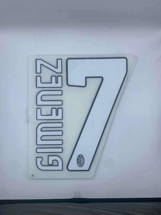 Gimenez 7 AC Milan Home Liga (Official Printing) - 24-25