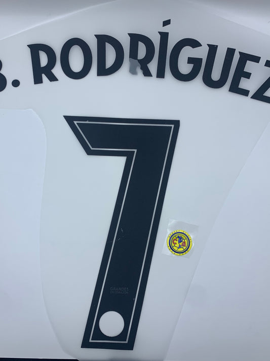 B. Rodriguez 7 (Liga MX - Escudo 3D) - 25-26 Club America Home