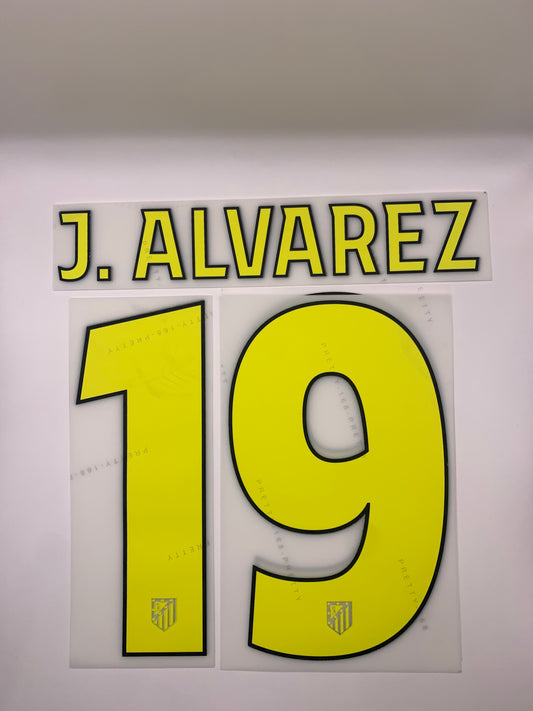 J.Alvarez 19 (Official Cup Printing) - 25-26 Atletico Madrid Away