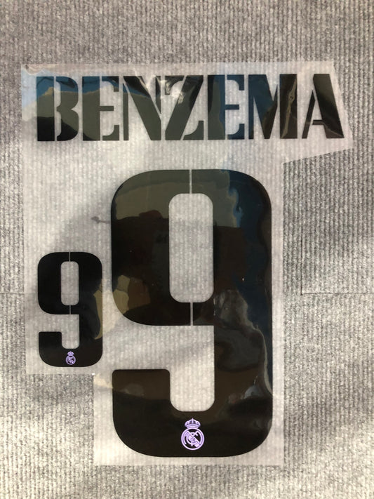 Benzema 9 Real Madrid Local (Official Printing) - 22-23