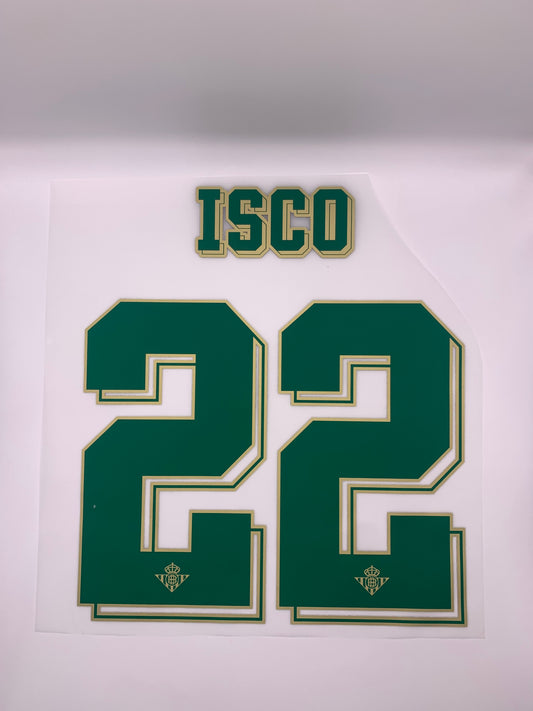 Isco 22 Real Betis Local  (Official Printing) - 25-26