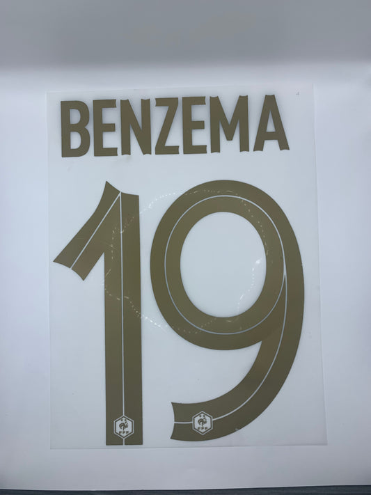 Benzema 19 (Official Printing) - 22-23 Francia Home (Copia)
