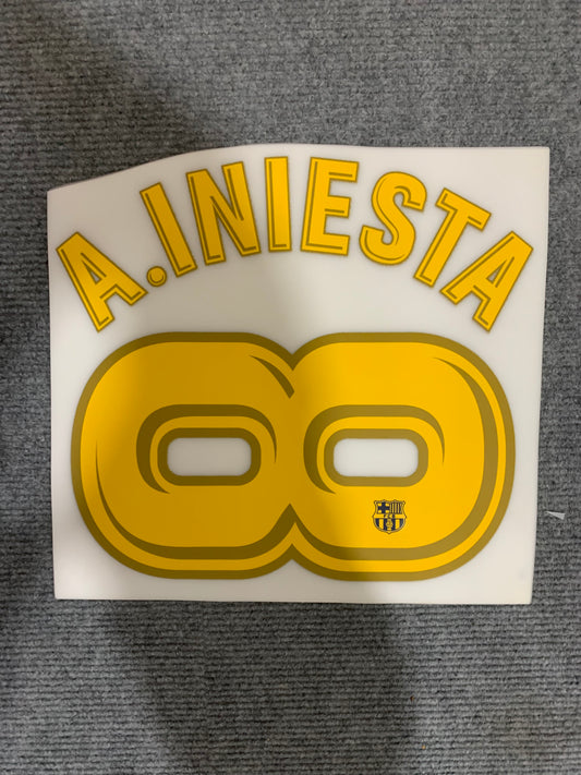 Iniesta Barcelona Local  (Official Printing)