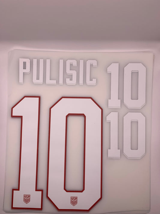 Pulisic 10 Shirt 2024-2025 (Official Printing) USA Away