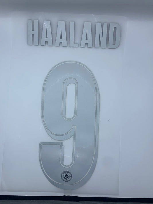 Haaland 9 (Champions League Printing) - 25-26 Man City Away
