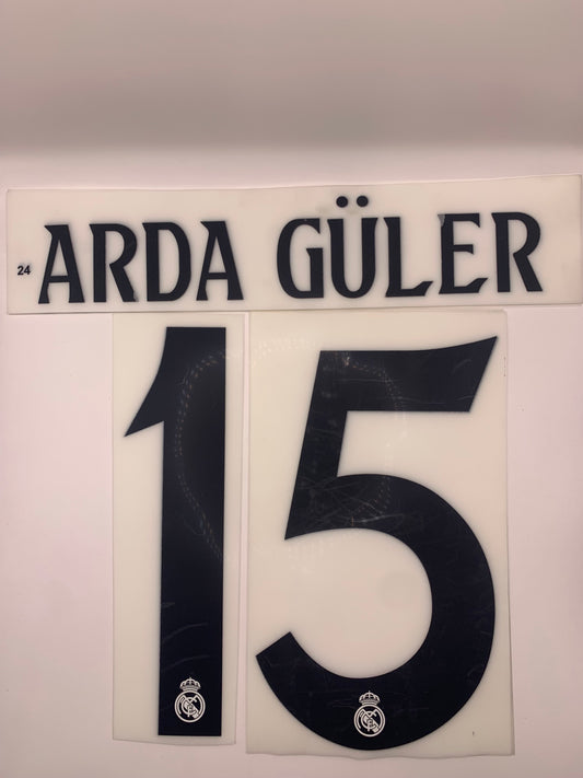 Arda Guler Real Madrid Local (Official Printing) - 24-25