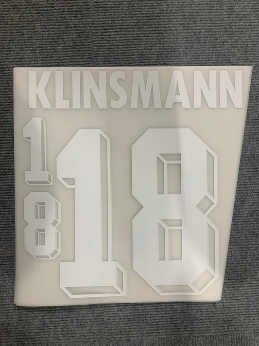 Klinsmann 18 - 1992 Alemania Away Authentic  Printing