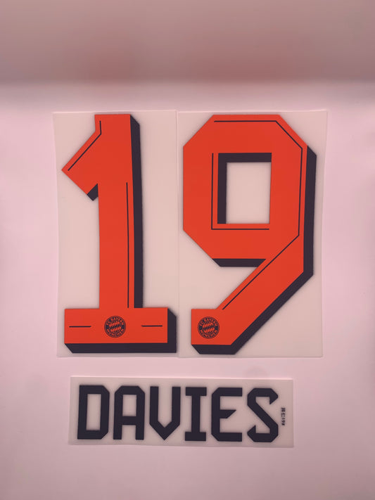 Davies 19 (Official Printing) - 25-26 Bayern Munich Home