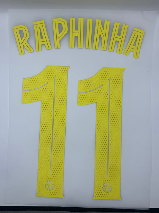 Raphinha 11 (Cup Style Printing) - 25-26 Barcelona Home