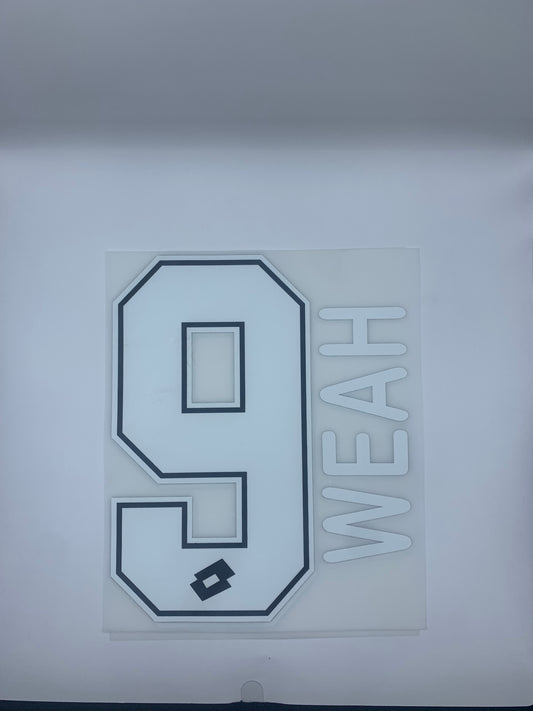 Weah AC Milan Home (Official Printing) - 97-98