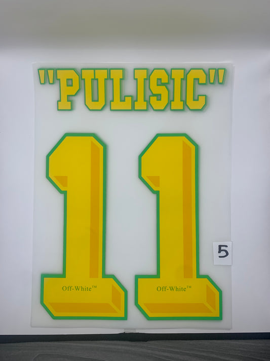 "Pulisic" 11 (Official AC Milan x Off-White 24/25 Fourth 2Kit)