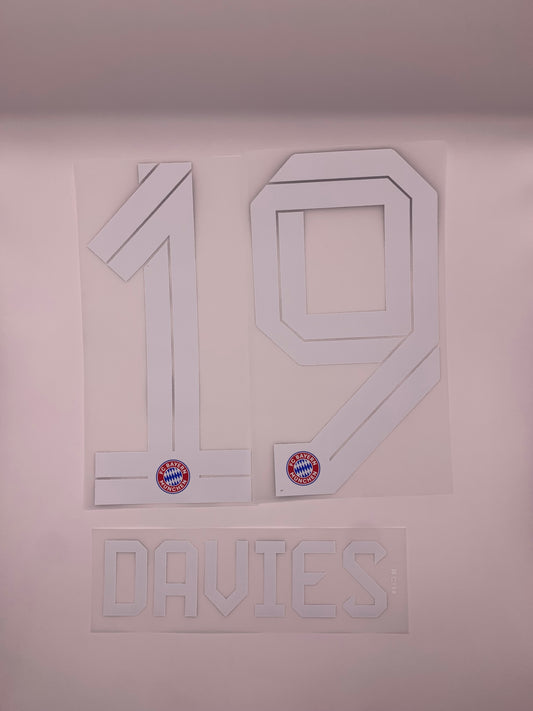 Davies 19 (Official Printing) - 25-26 Bayern Munich Home