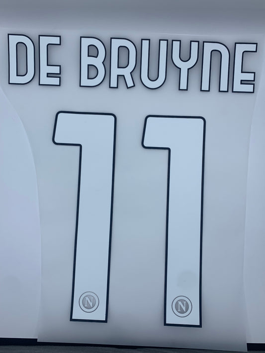 De Bruyne 11 (Official Printing) - 25-26 Napoli Home