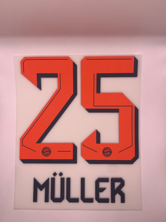 Muller 25 (Official Printing) - 25-26 Bayern Munich Away