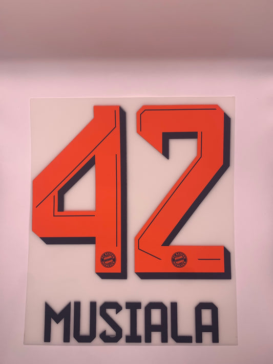 Musiala 42 (Official Printing) - 25-26 Bayern Munich Away