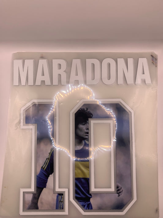 Maradona 10 (Gallery Printing) - 21-22 Boca Home