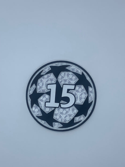 25-26 UCL Starball 15 Times Winner + 10th Anniversary UEFA Foundation Patch Set