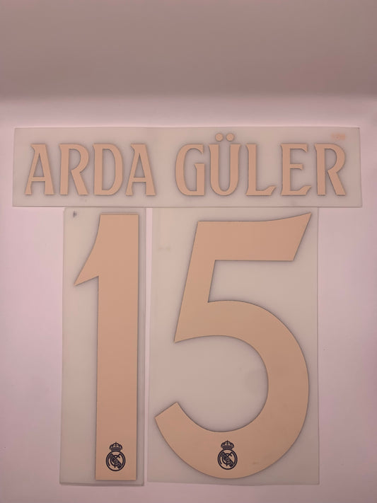 Arda Guler Real Madrid Alternativa (Official Printing) - 24-25