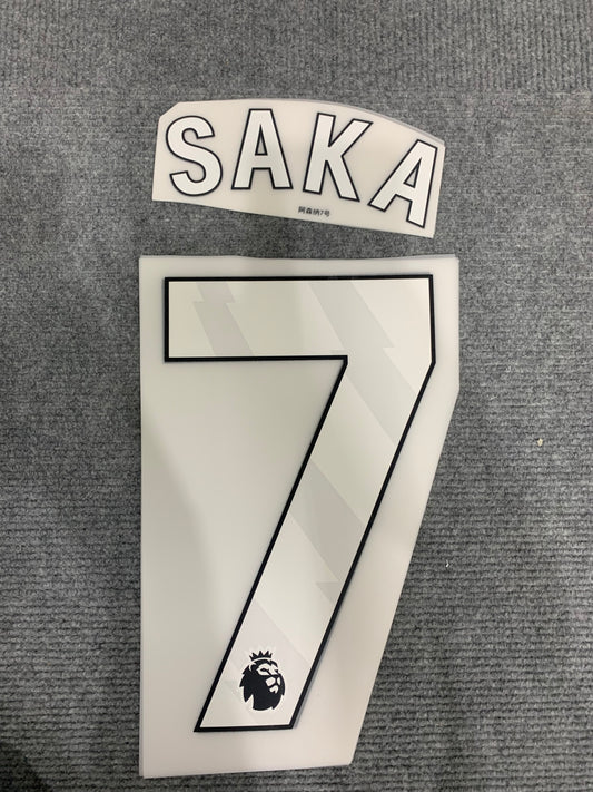 Saka Arsenal Premier Blanco (Official Printing) - 24-25