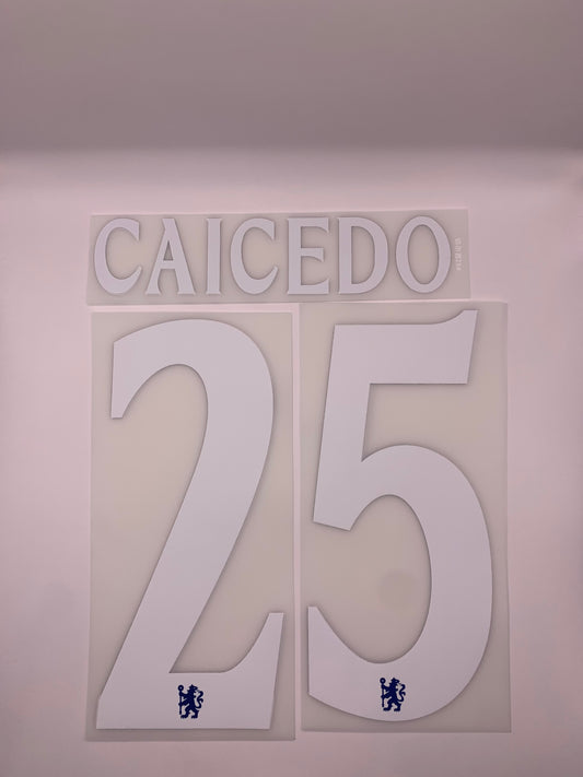 Caicedo 25 (Cup Style Printing) - 25-26 Chelsea Home