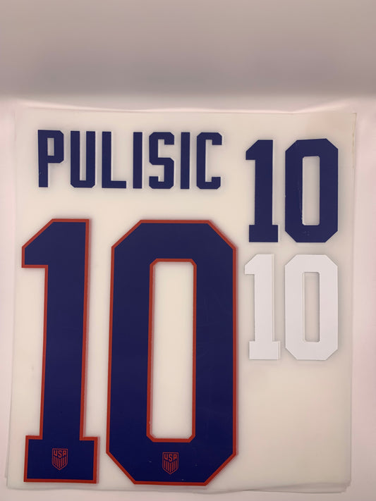 Pulisic 10 Shirt 2024-2025 (Official Printing) USA Home