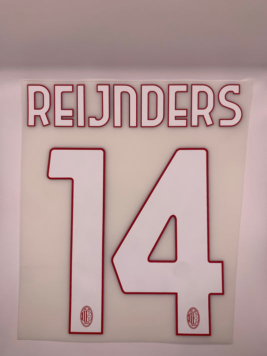 Reijnders 14 (Official Printing) - 25-26 AC Milan Home