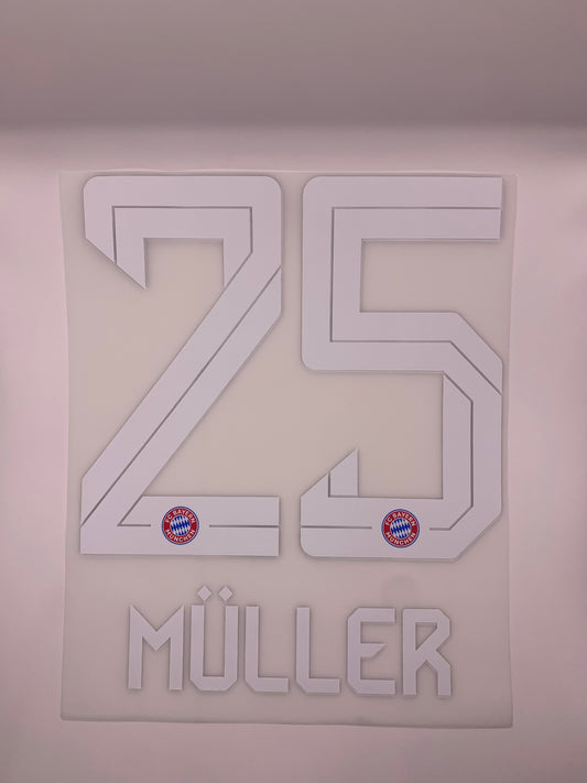 Muller 25(Official Printing) - 25-26 Bayern Munich Home