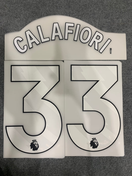 Calafiori Arsenal Premier Blanco (Official Printing) - 24-25