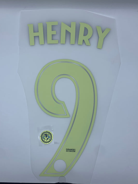 Henry 9 (Liga MX - Escudo 3D) - 25-26 Club America Away