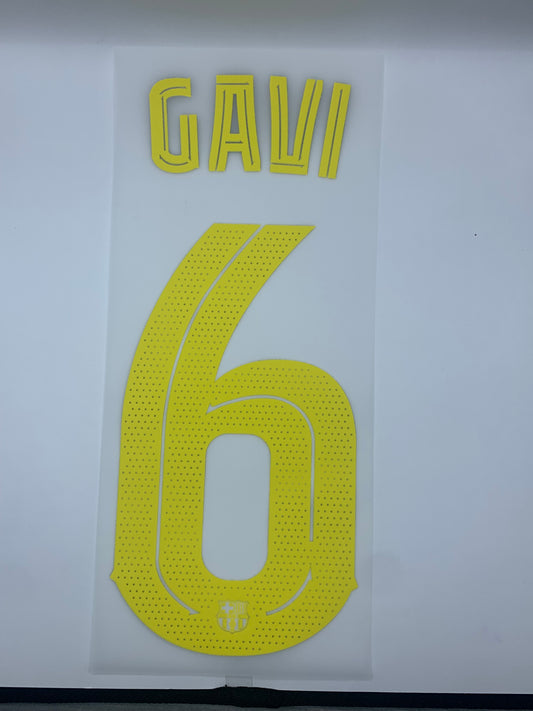 Gavi 6 (Cup Style Printing) - 25-26 Barcelona Home